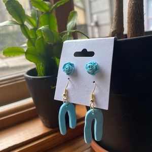 Handmade polymer clay earrings